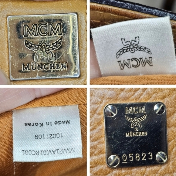 🔹️MCM🔹️ Cognac 2 way tote crossbody/ shoulder bag ✨️🤎 - Picture 9 of 11